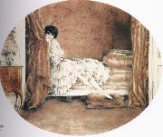 Louis Lcart Pink bed oil painting reproduction